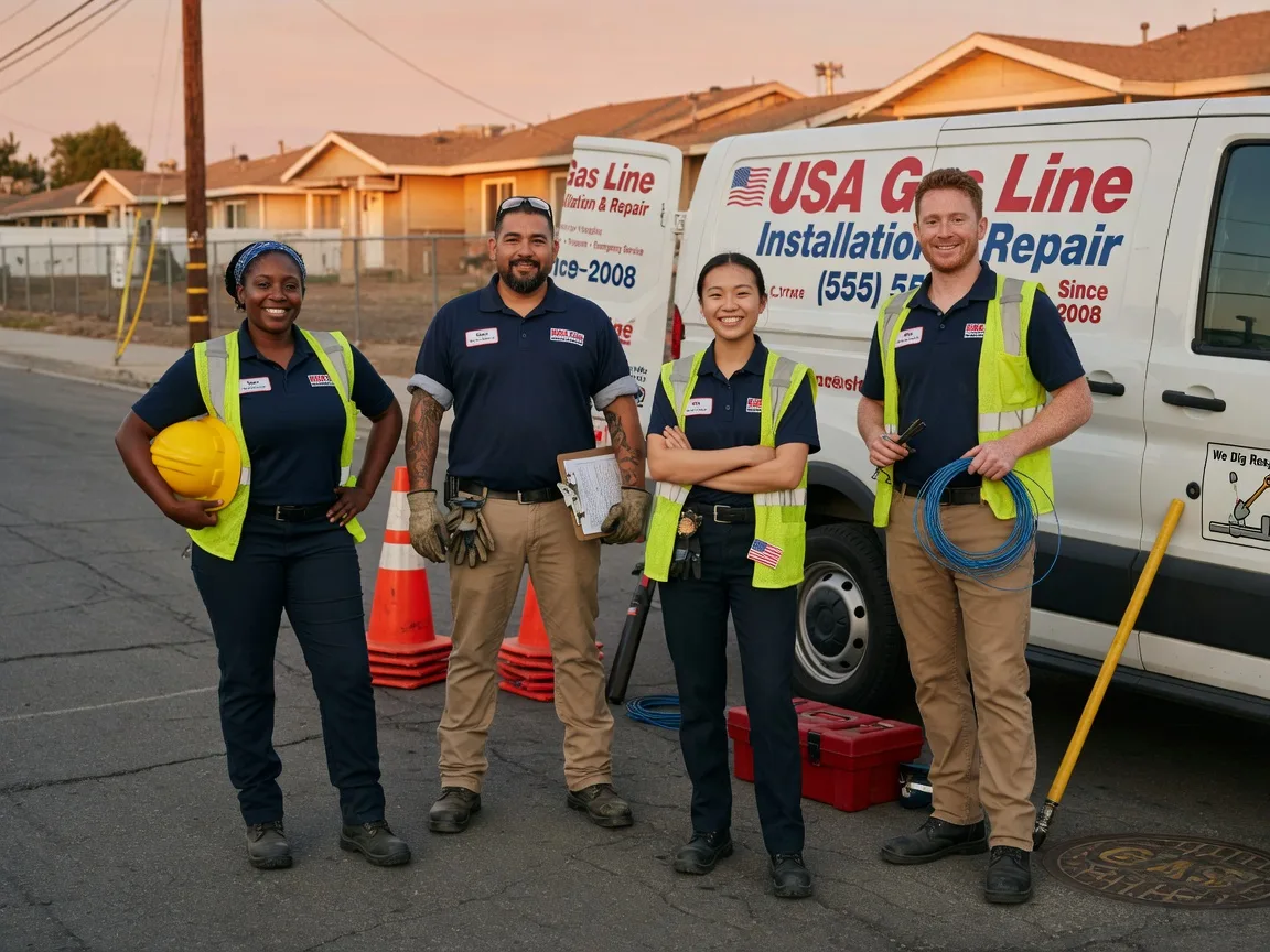 Gas Line Installation company in Zap, ND